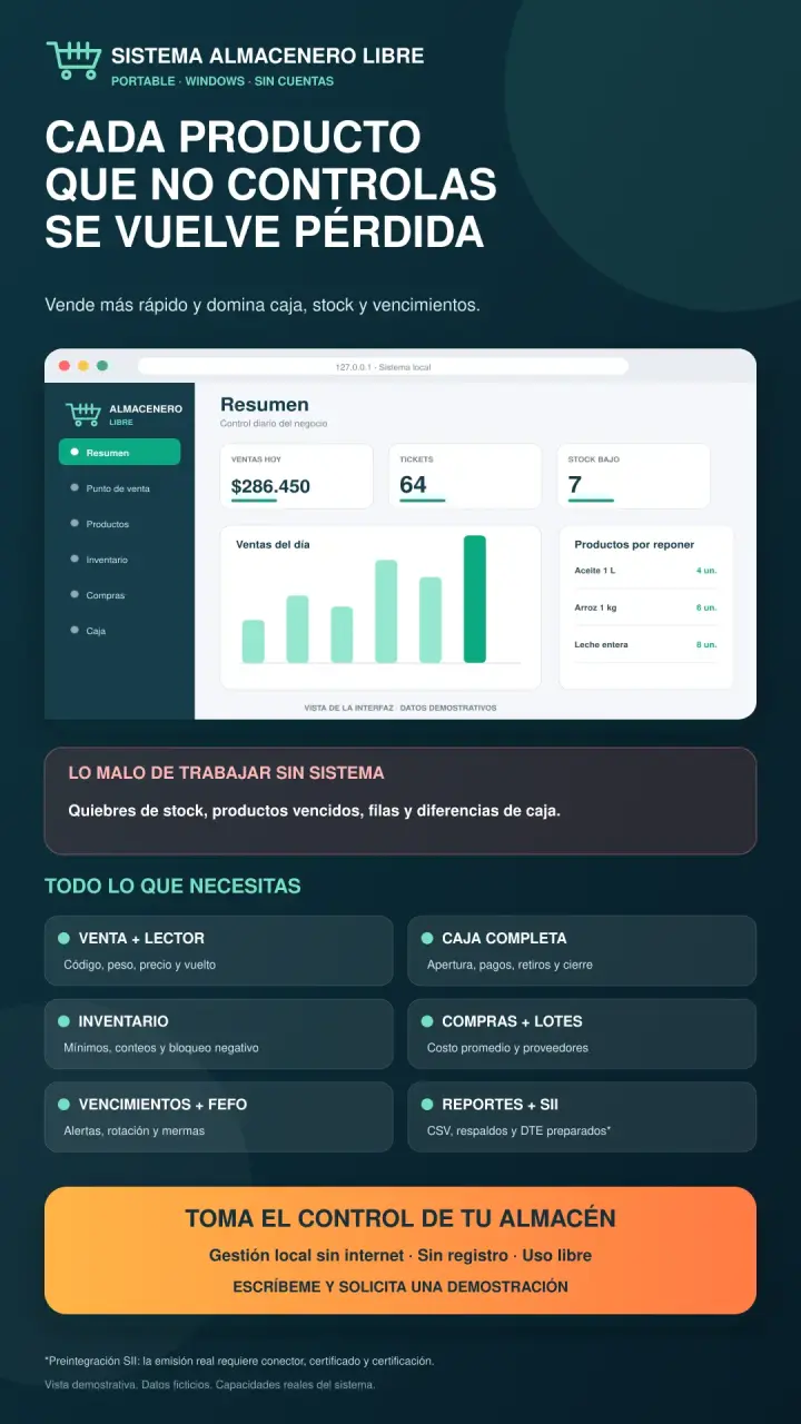 Sistema de Gestión Almacenero Libre para Windows - 2