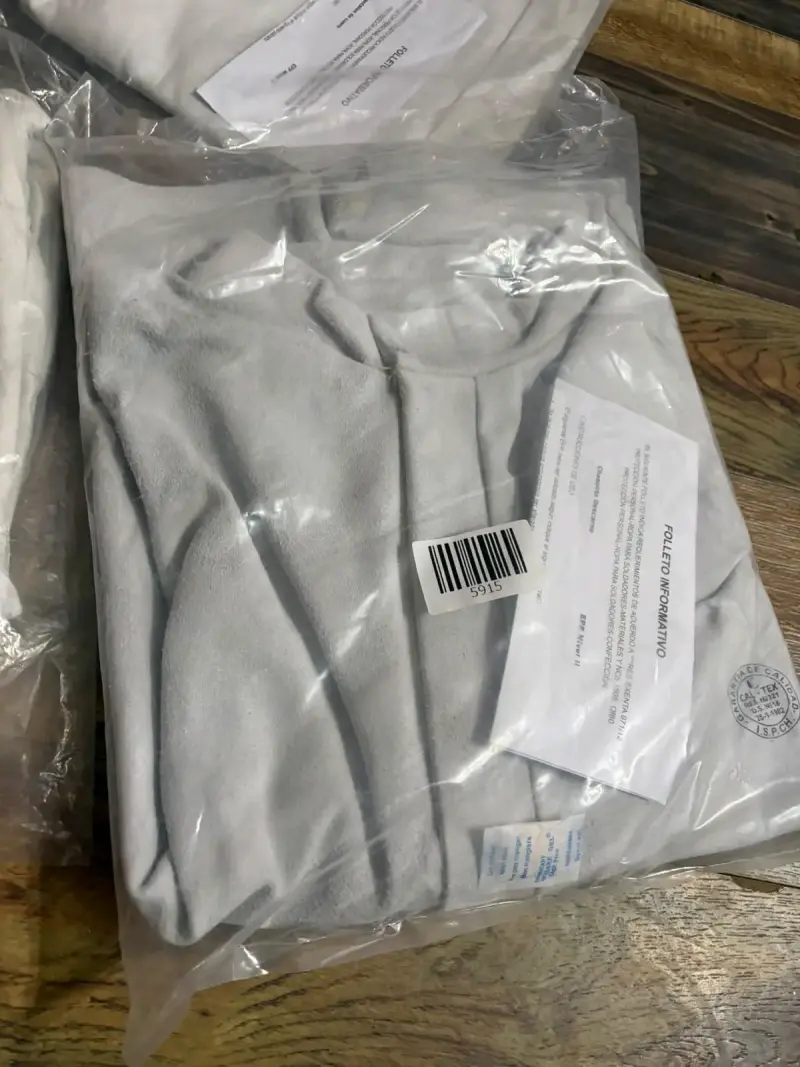Traje pantalón cHaqueta cuero soldador talla XL - 3