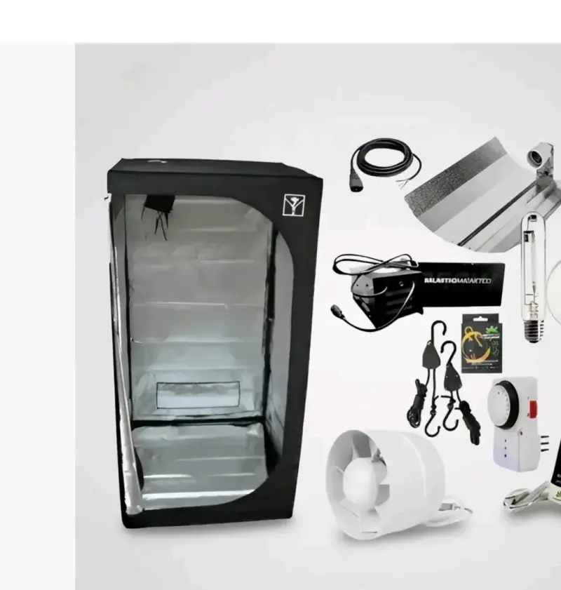 Kit de cultivo indoor con carpa y accesorios