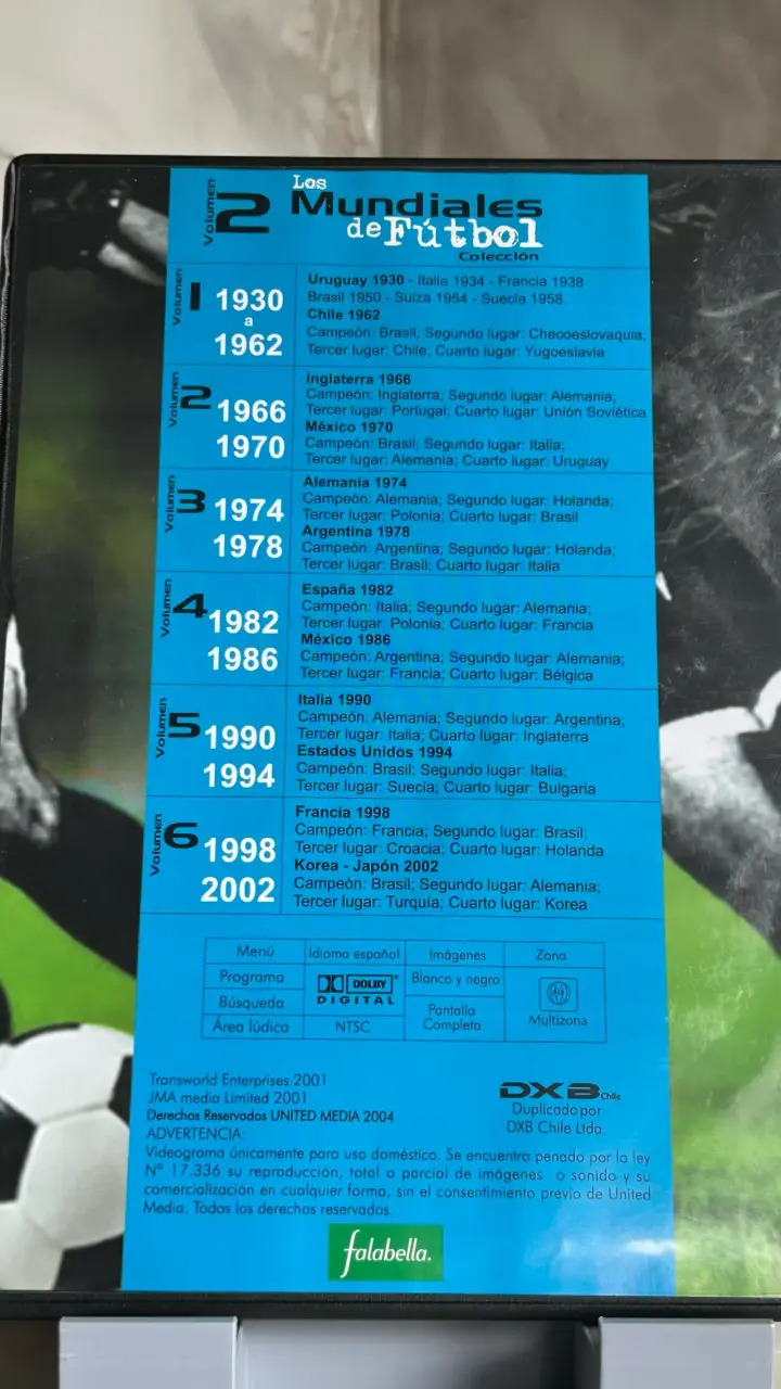 Colección de DVDs Los Mundiales de Fútbol - 4