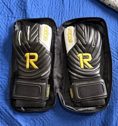 Guantes de arquero negro Raw Goalie - miniatura 2