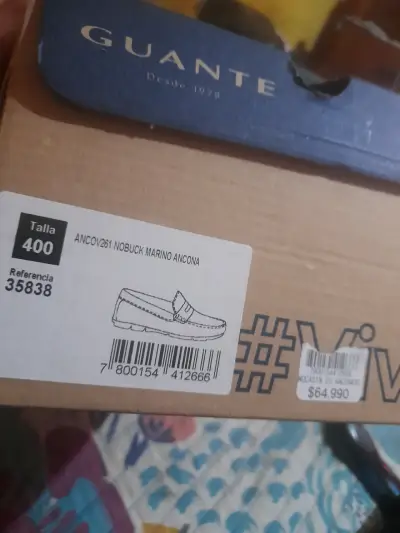 Mocasines de Nobuck Marino Guante Talla 40 - miniatura 2