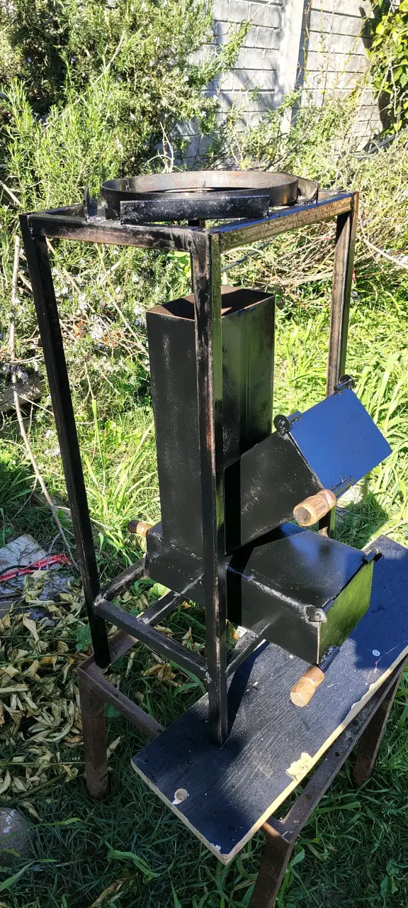 Estufa a leña de hierro para exteriores - 3