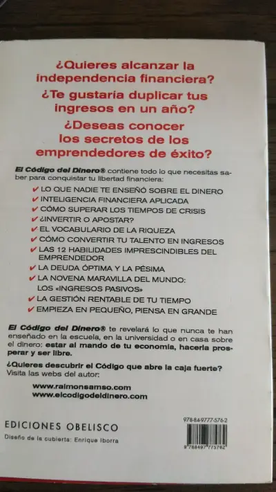 Libro El Código del Dinero de Raimon. ALTERNATIVO - miniatura 3