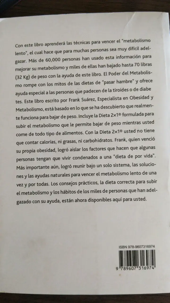 Libro El Poder del Metabolismo. ALTERNATIVO - 2