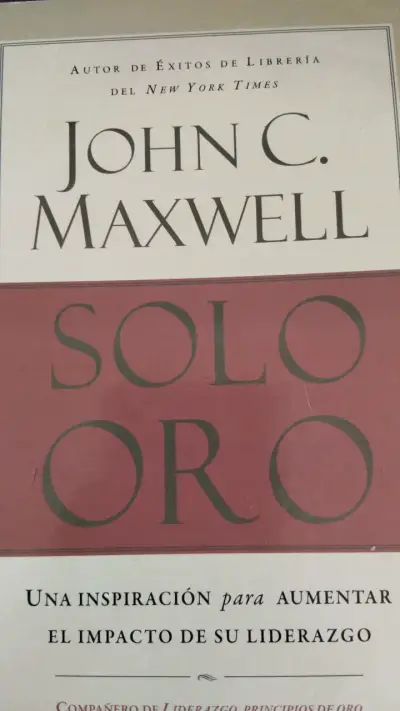 Libro Solo Oro de John C. Maxwell ALTERNATIVO - miniatura 1
