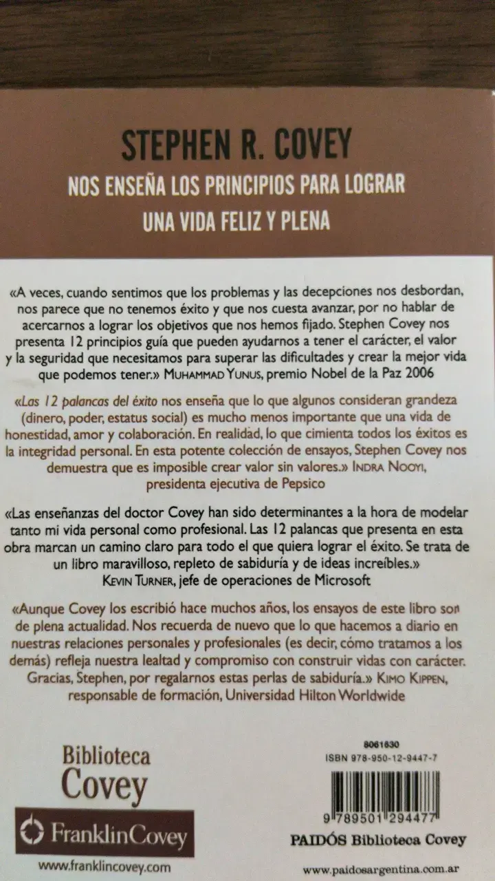 Libro Las 12 Palancas del Éxito Stephen ALTERNATIV - 3