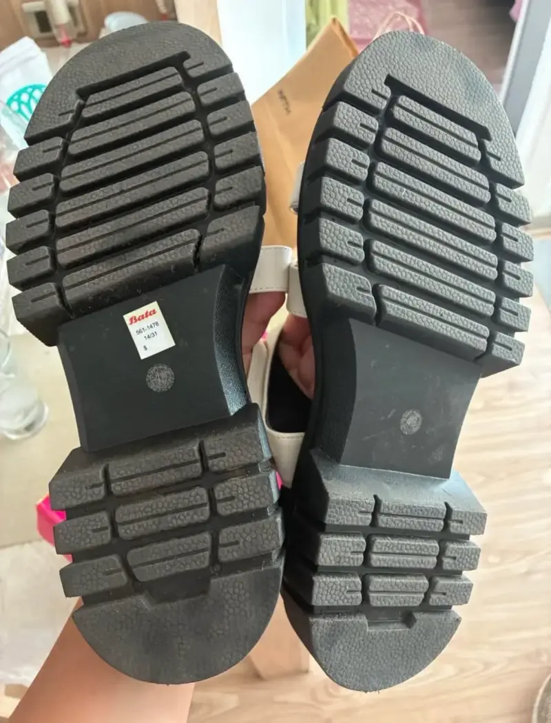 Sandalias plataforma blancas Bata - 3