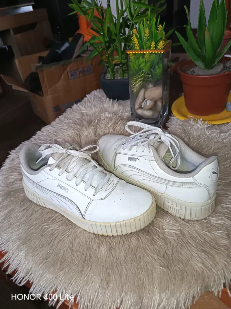 Zapatillas deportivas blancas Puma unisex - 2
