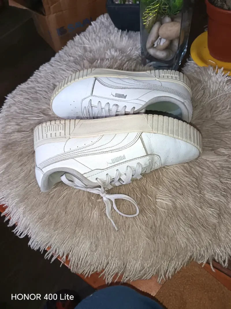 Zapatillas deportivas blancas Puma unisex - 4