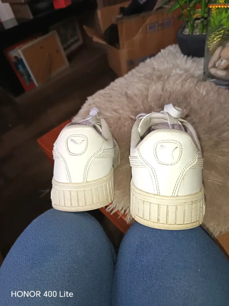 Zapatillas deportivas blancas Puma unisex - 5