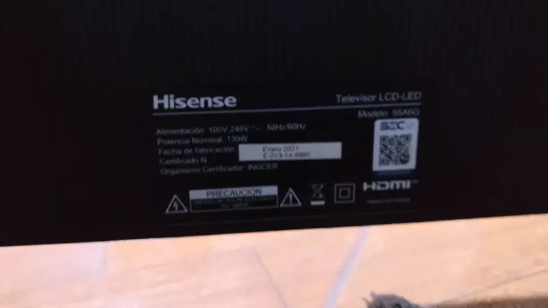 Smart TV Hisense 55 pulgadas 4K UHD - 6