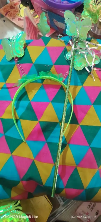 Set de Disfraz de Mariposa Verde para Niñas - miniatura 1