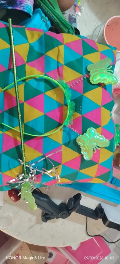 Set de Disfraz de Mariposa Verde para Niñas - miniatura 2