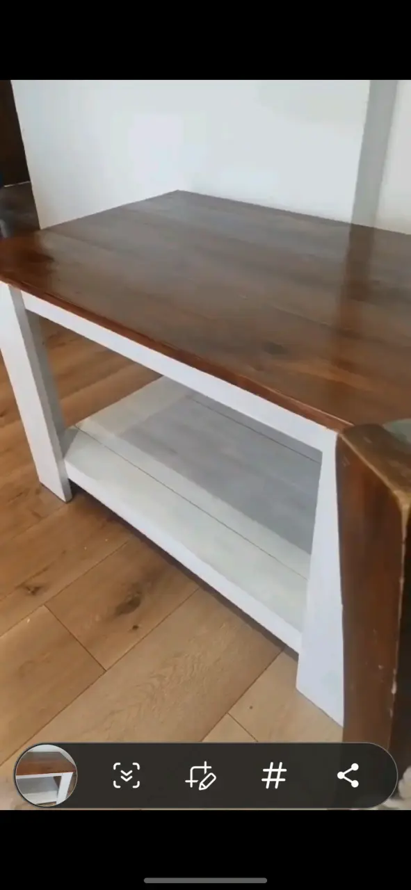 Hermosa mesa de centro madera - 3