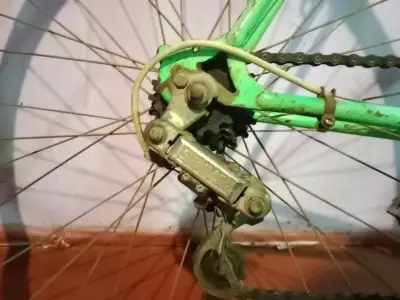 Bicicleta de carretera Bianchi verde vintage - miniatura 2