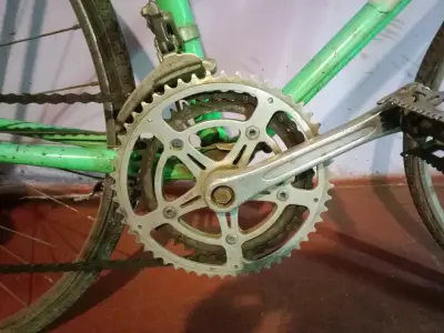 Bicicleta de carretera Bianchi verde vintage - miniatura 3