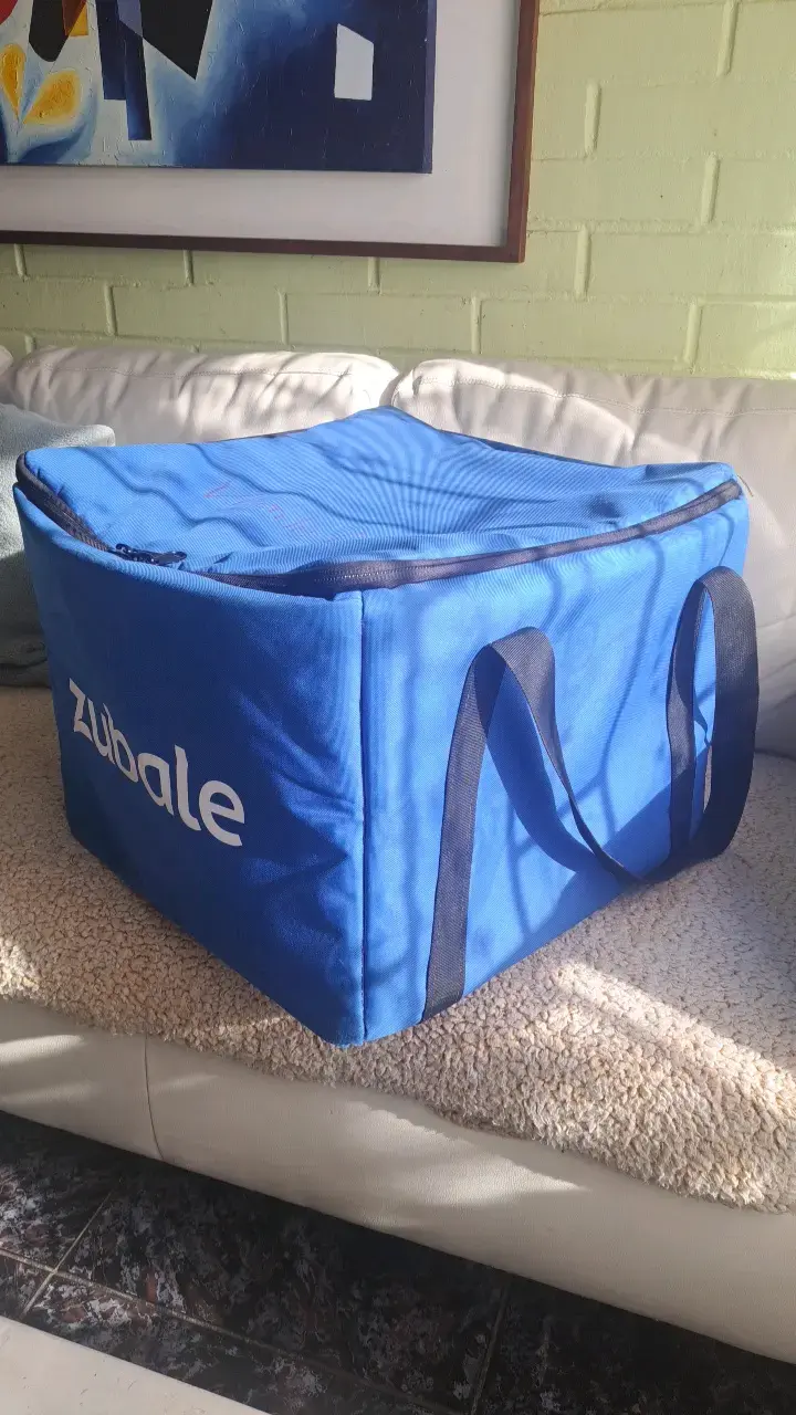 Bolsa térmica azul Zubale para delivery - 1