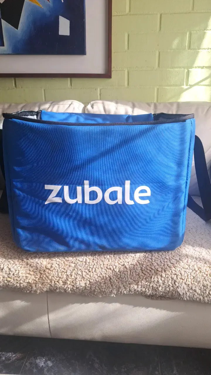 Bolsa térmica azul Zubale para delivery - 4