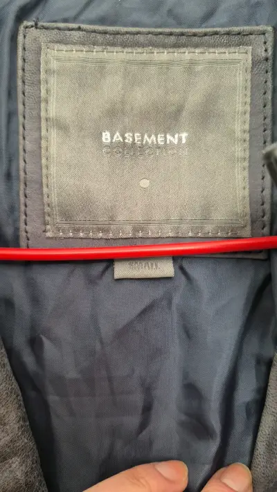 Chaqueta de cuero gris Basement mujer - miniatura 2