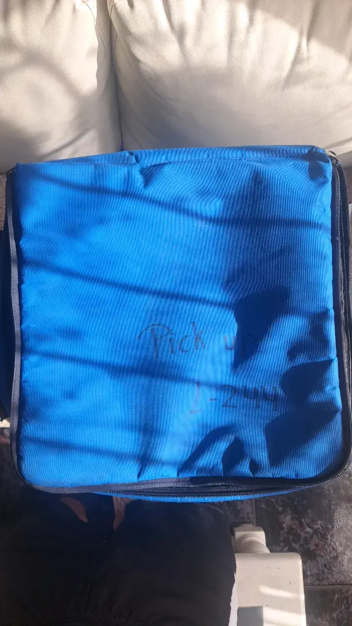 Bolso térmico azul Zubale para delivery - 3
