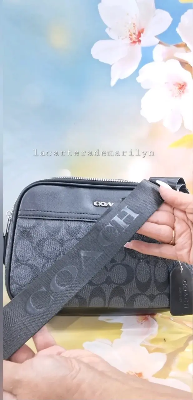 Crossbody Coach negro con logo - 2