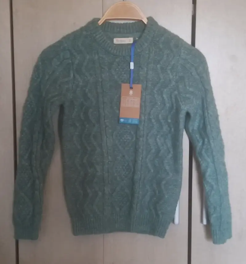Suéter de lana verde para Niño Talla 8 Tribu - 1