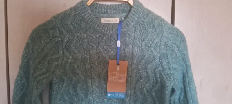 Suéter de lana verde para Niño Talla 8 Tribu - 2