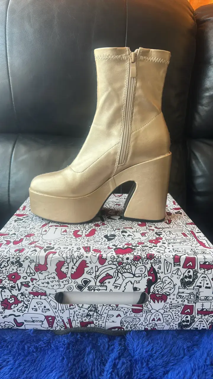 Botines de Plataforma Dorados My Gotta - 2