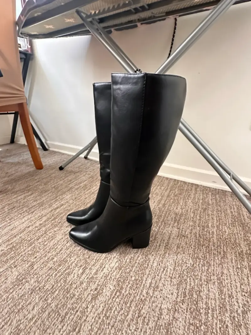 Botas negras de poliuretano para mujer - 1