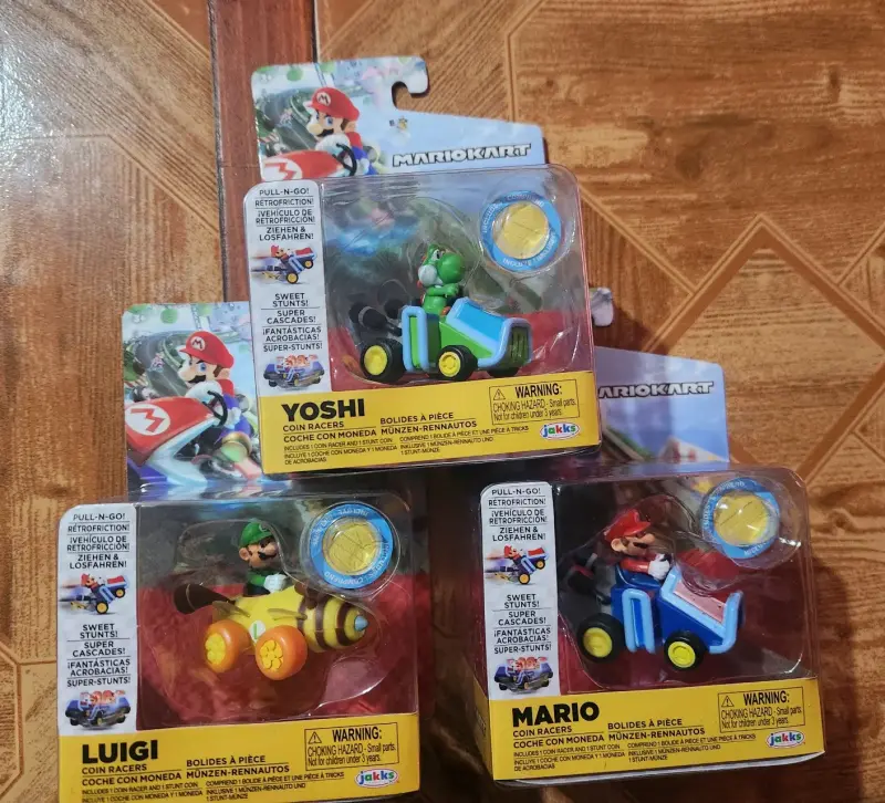 Figuras de Mario Kart - Mario, Luigi y Y