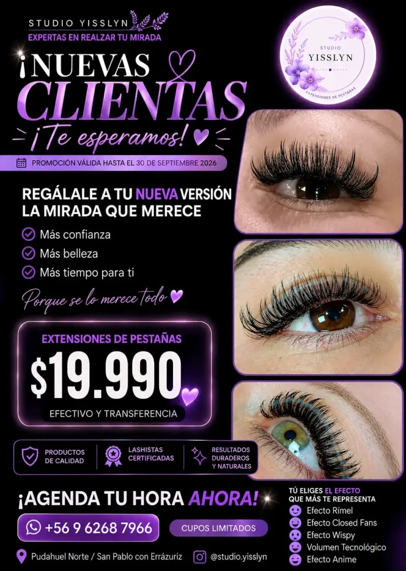 Extensiones de Pestañas Studio Yisslyn - 1