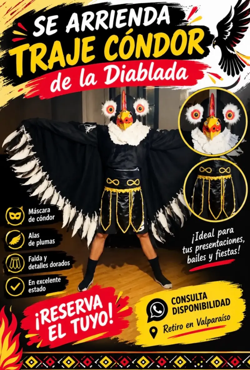 Arriendo traje cóndor de la Diablada
