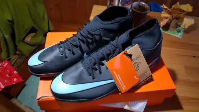 Zapatillas de fútbol Nike Superfly 9 Club TF negras - miniatura 2