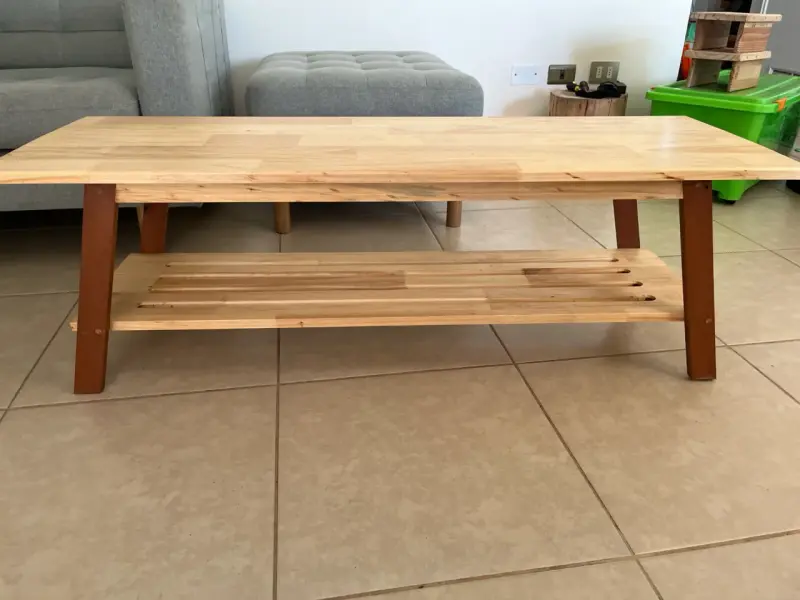 Estante de madera con ganchos para pared - 3