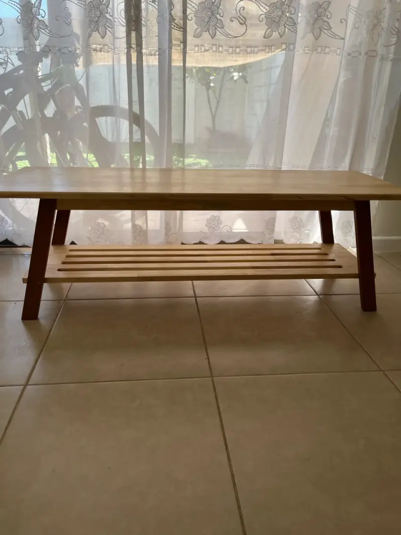 Estante de madera con ganchos para pared - 5