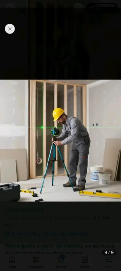 Nivel láser 3D con trípode y accesorios - miniatura 2