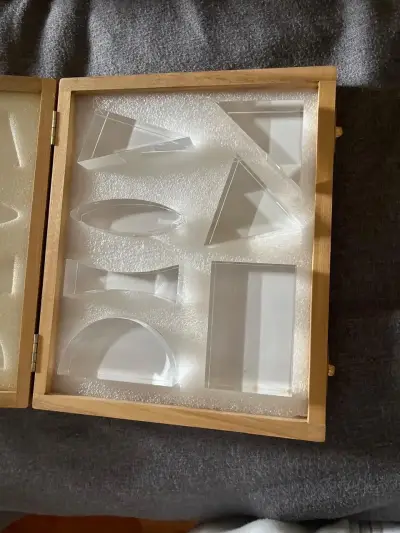 Set de Prismas y Lentes Ópticas de Acrílico 7 Piez - miniatura 4