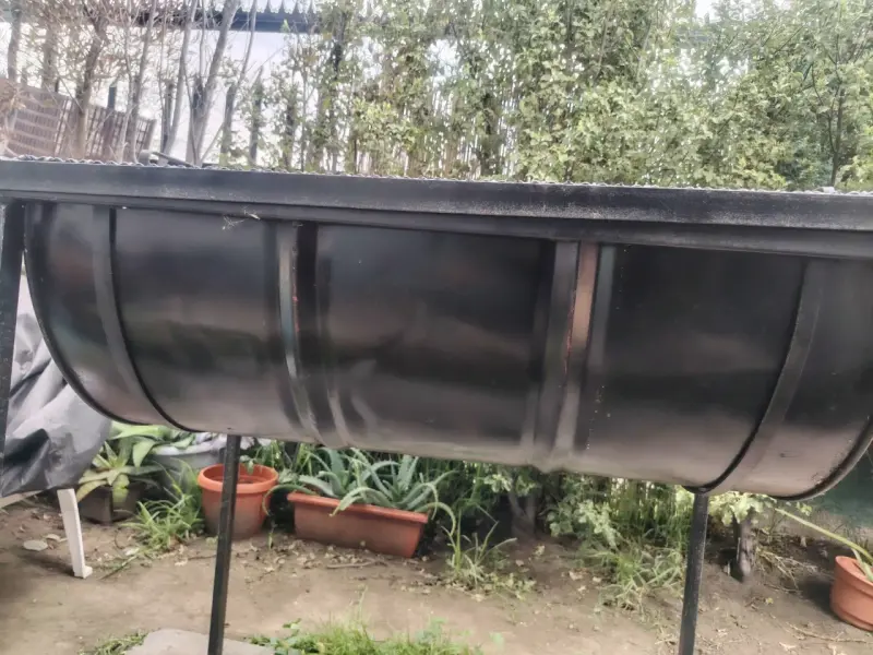 Parrilla de tambor metálica para asados - 3