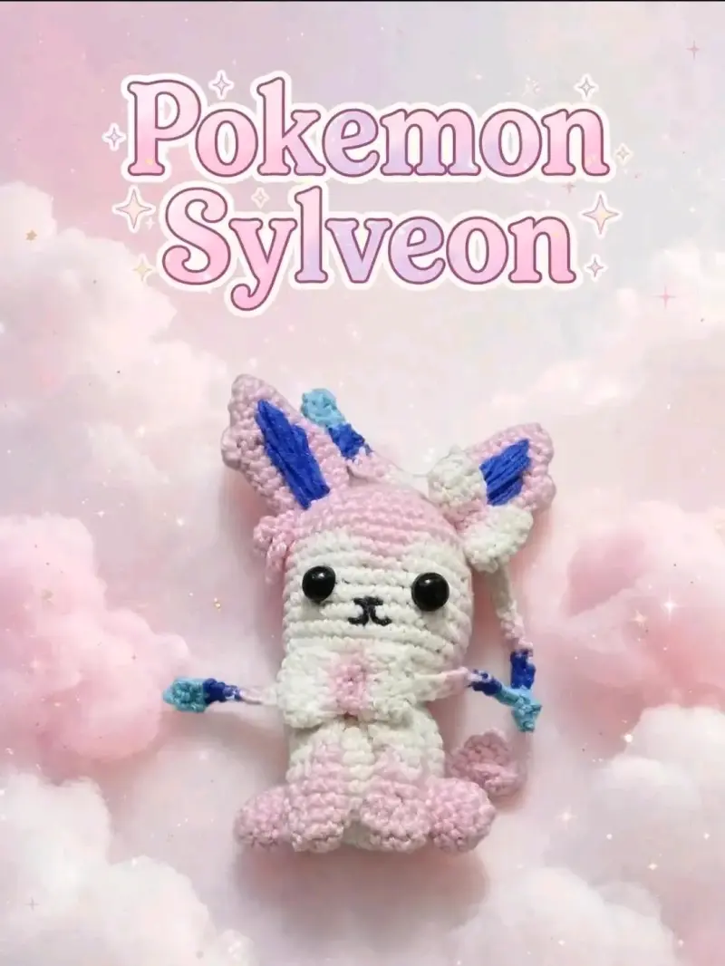 Amigurumi Pokémon Sylveon y Cyndaquil hechos a mano - 1