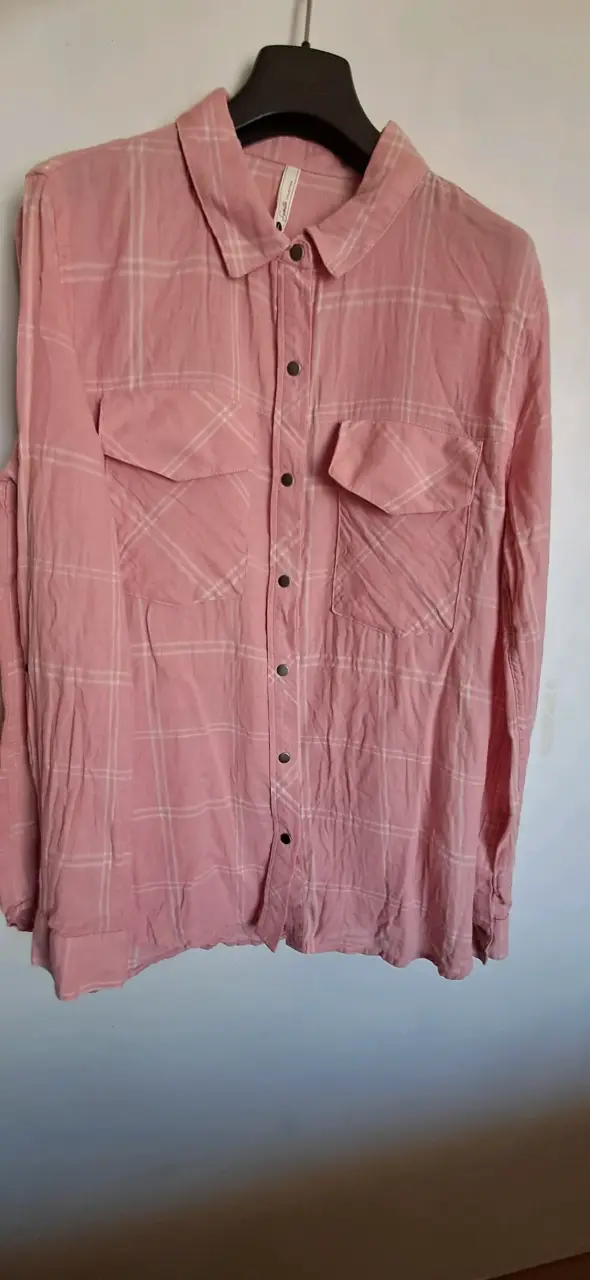 Camisa rosada de cuadros Sybilla L - 1
