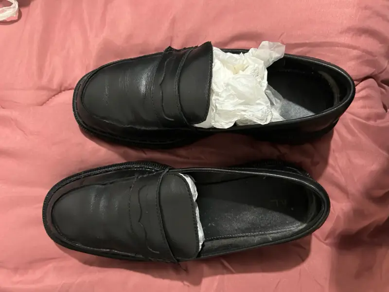 Zapatos mocasines de cuero negro Aldo talla 41 - 2