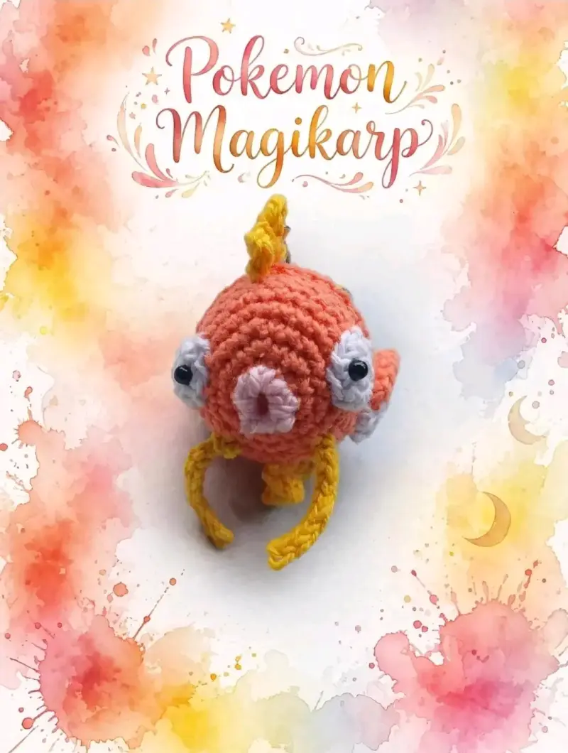 Llavero Tejido Pikachu y Magikarp Pokémon - 2