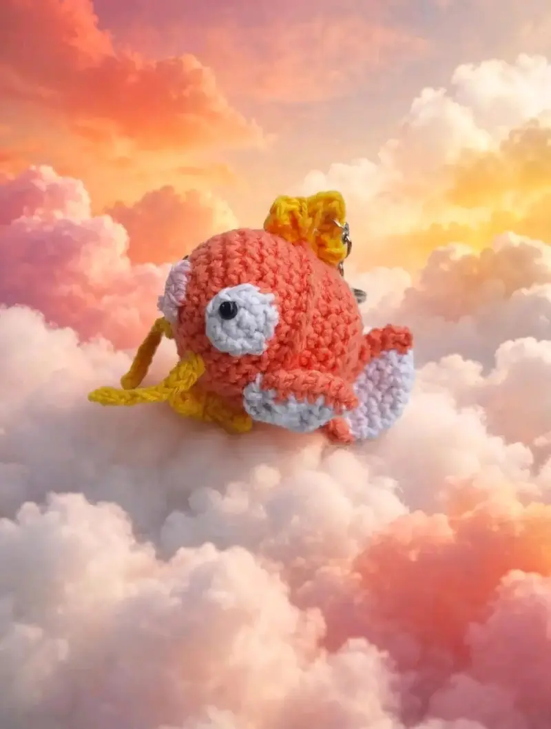 Llavero Tejido Pikachu y Magikarp Pokémon - 3