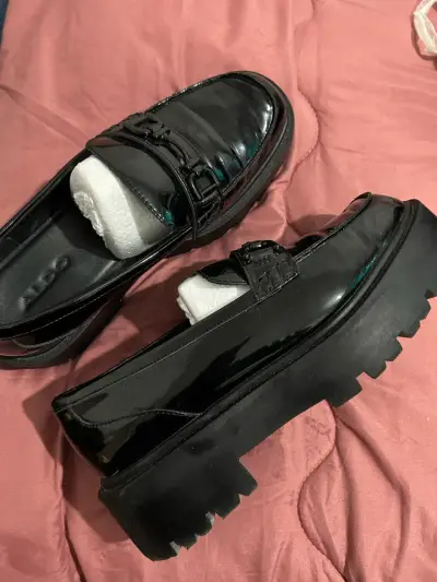 Mocasines de charol negro para mujer Aldo - miniatura 3
