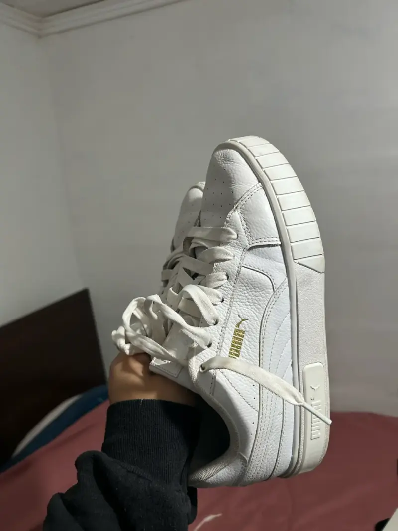 Zapatillas deportivas blancas de cuero para hombre - 3