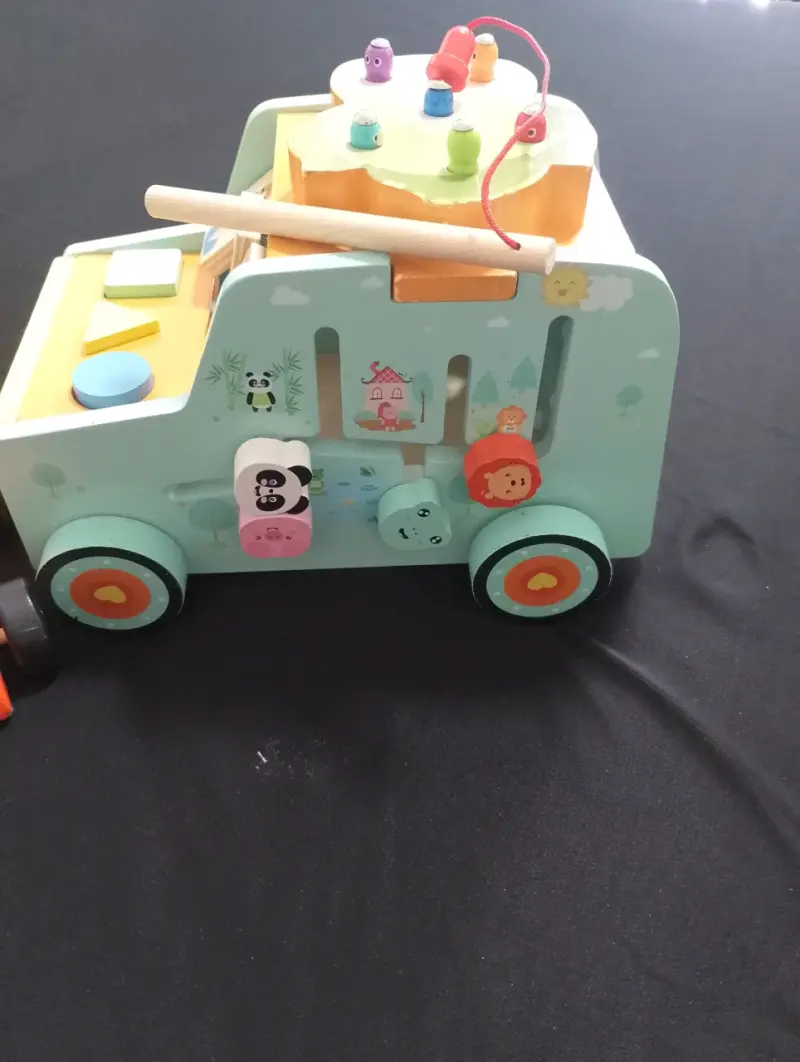 Camión de madera educativo para niños - 1