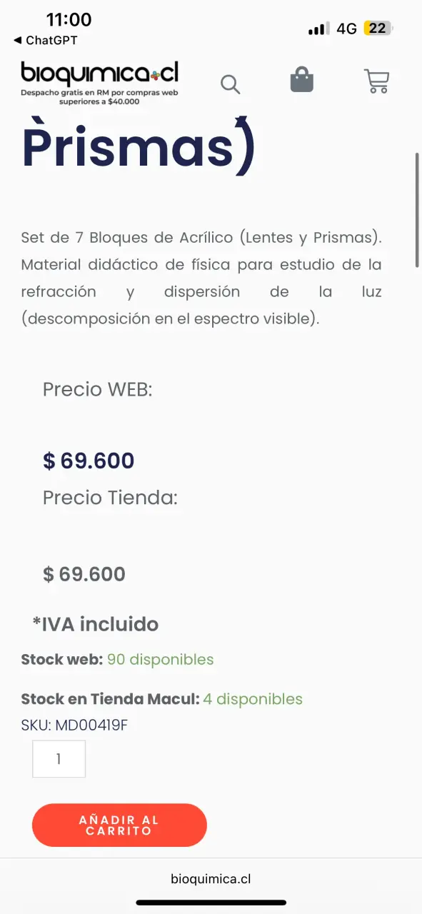 Set de Prismas y Lentes Ópticas de Acrílico 7 Piez - 6