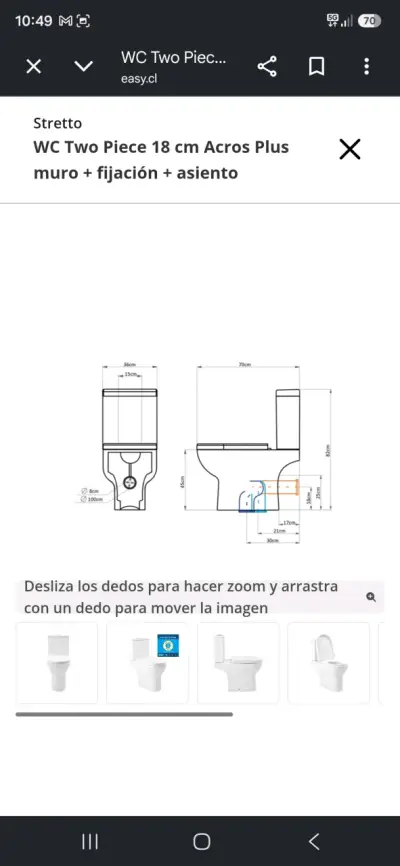 WC Stretto Movilidad Reducida en excelente estado - miniatura 6