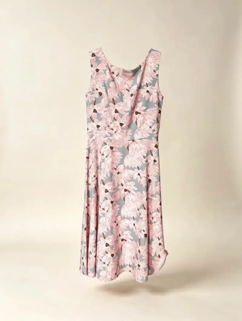 Vestido floral sin mangas para mujer talla S - 3